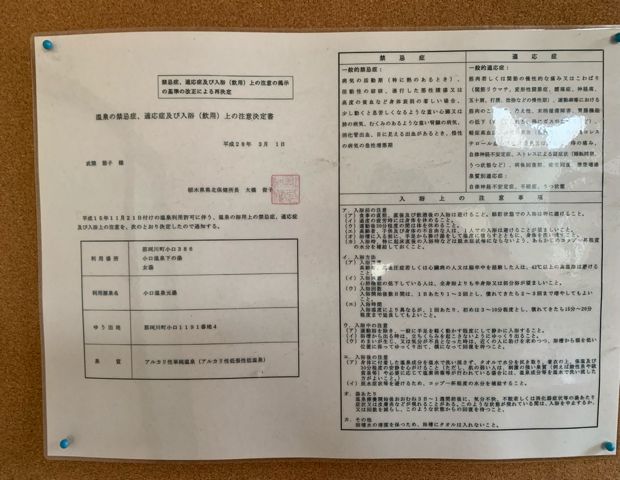 小口温泉 小口館下の湯