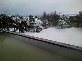 津軽平野の雪景色