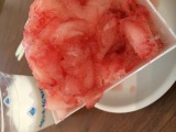 イチゴのカキ氷
