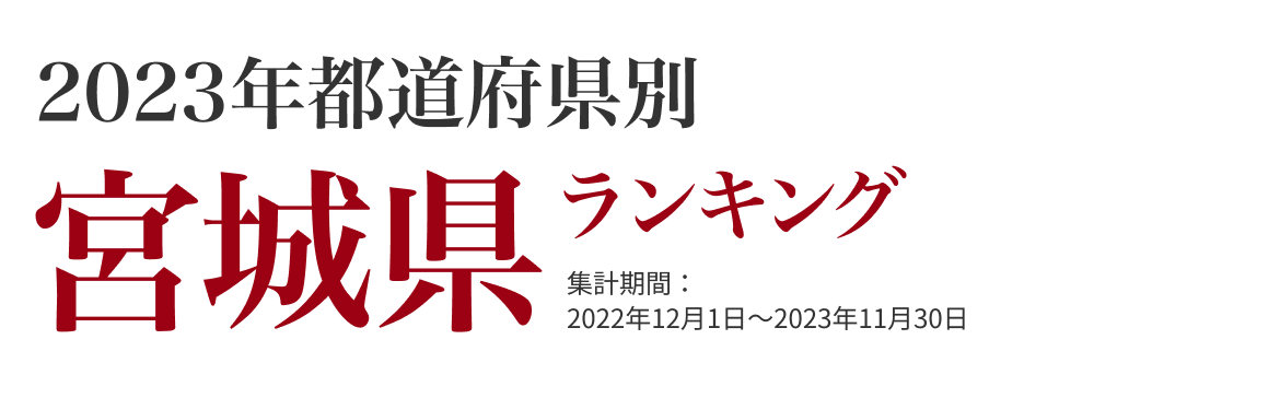 宮城県ランキング