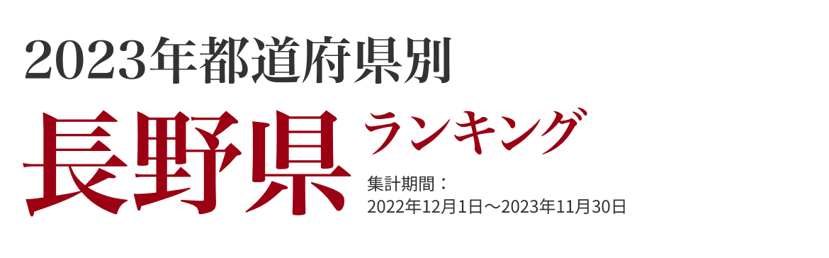 長野県ランキング