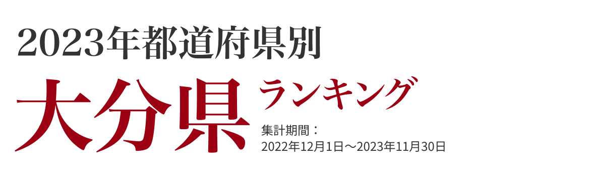 大分県ランキング