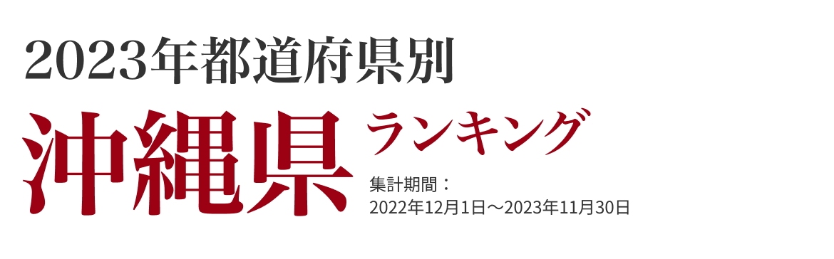 沖縄県ランキング