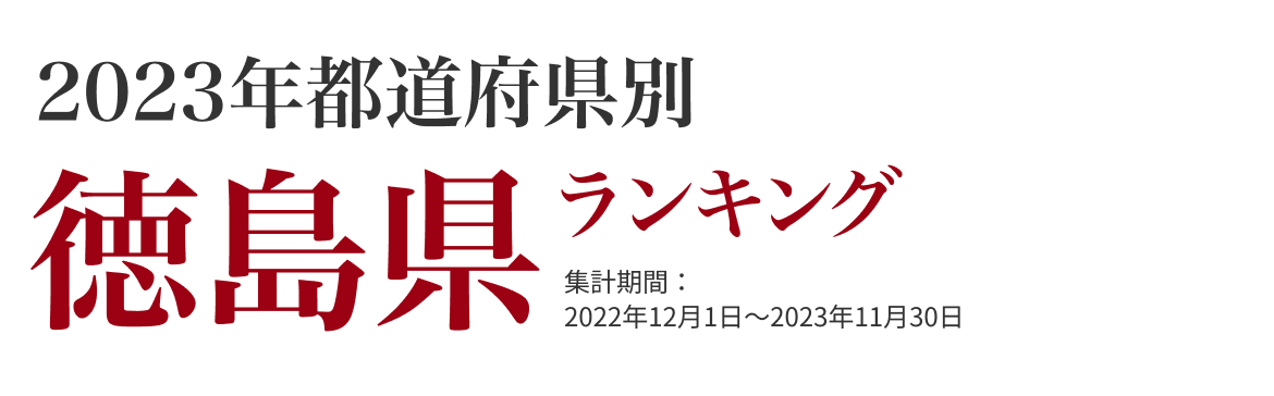 徳島県ランキング