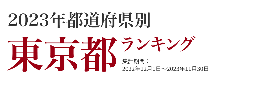 東京都ランキング