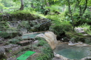 知床の山の中の野天風呂「岩尾別温泉」の三段の湯＆滝見の湯