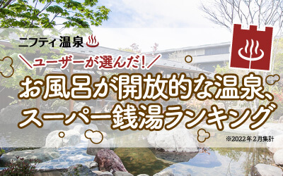 ユーザーが選んだ！お風呂が開放的な温泉、スーパー銭湯ランキング 1位は埼玉の“温活”リゾート！